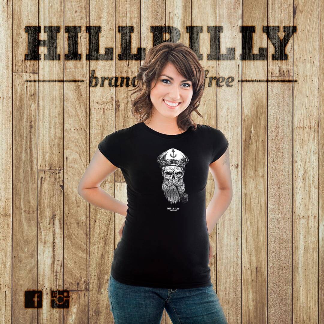 Womens_T-Shirt_HILLBILLY_SkullCaptain-black_01