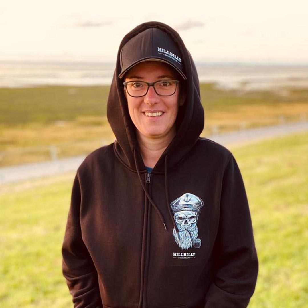 Womens_Zip-Hoodie_HILLBILLY_SkullCaptain-HarteKnochen-black_20200804-0010 Zip-Hoodie Unisex - SkullCaptain